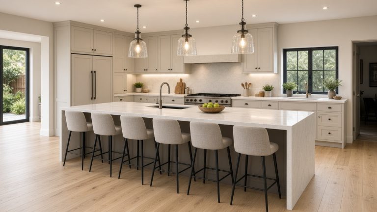 Kitchen Island Worktops: Thickness, Waterfall Edges and UK Costs