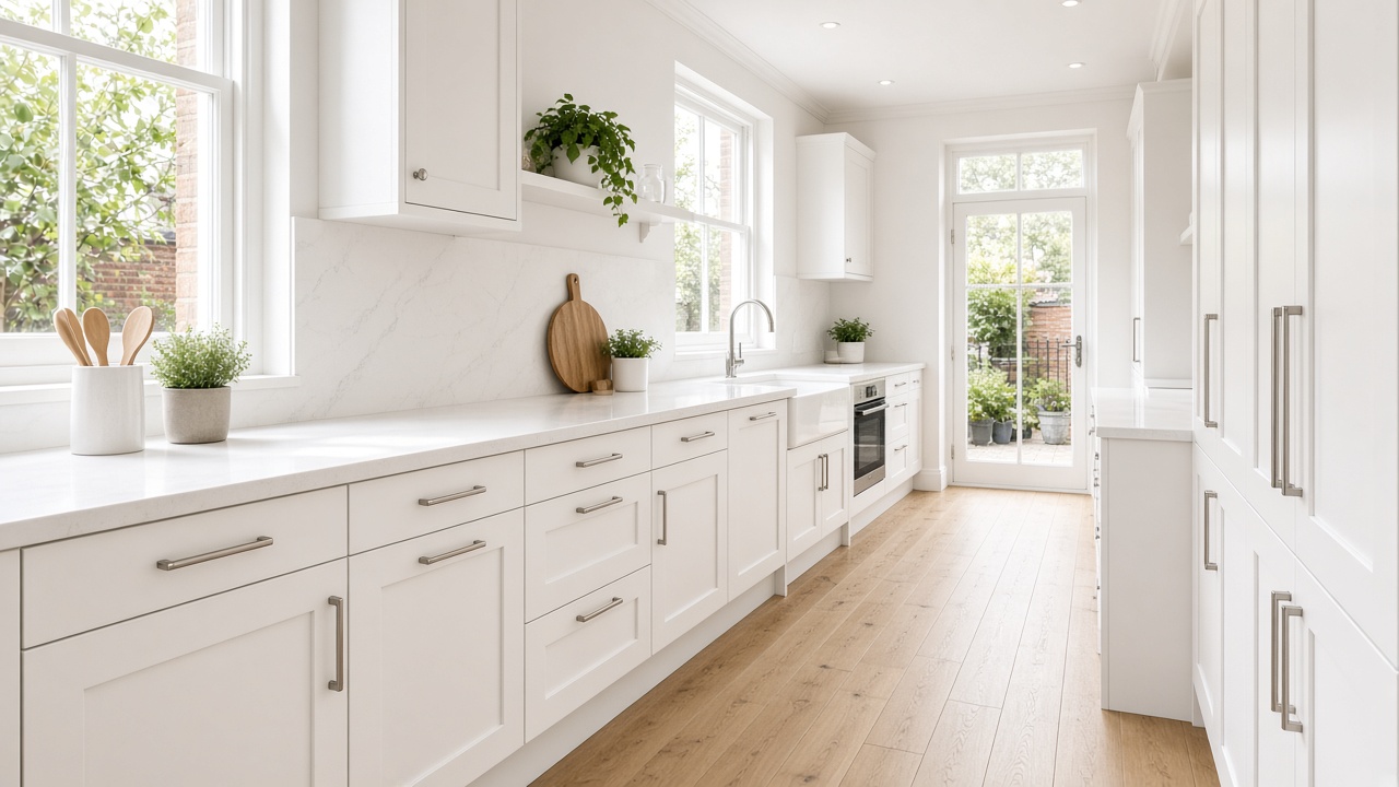 White Kitchen Worktops: Best Materials for Bright London Kitchens